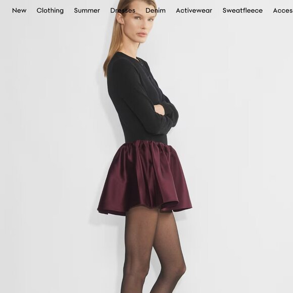 Aritzia CHER SATIN SKORT - Picture 2 of 7